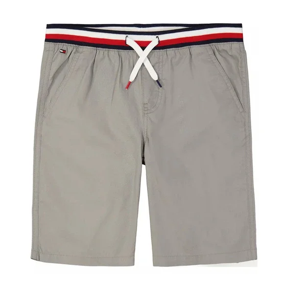 Tommy Hilfiger Big Boys Knit Waist Band Pull-On Shorts Gray Size L 2673 - Picture 1 of 1